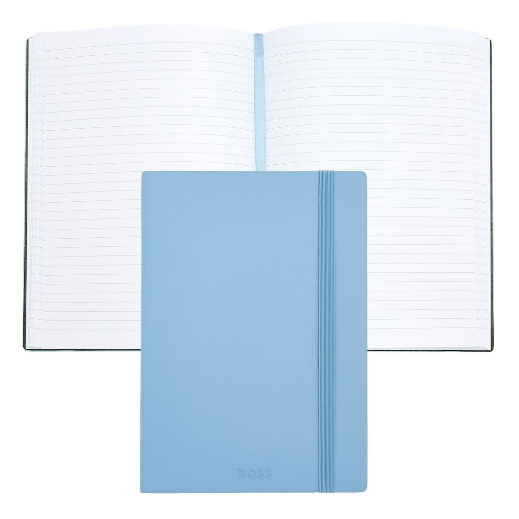 Notebook A5 Pastel Classic Light Blue  Lined - Hugo Boos