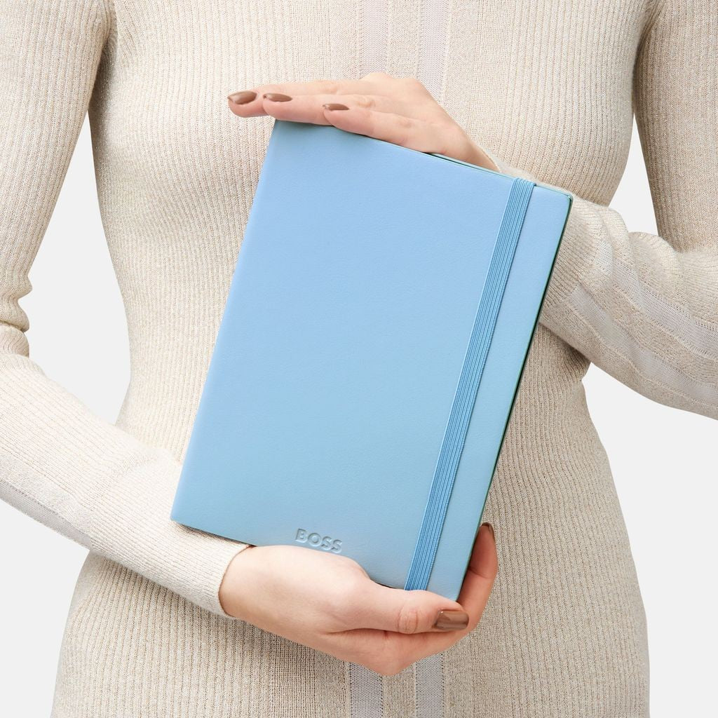 Notebook A5 Pastel Classic Light Blue  Lined - Hugo Boos