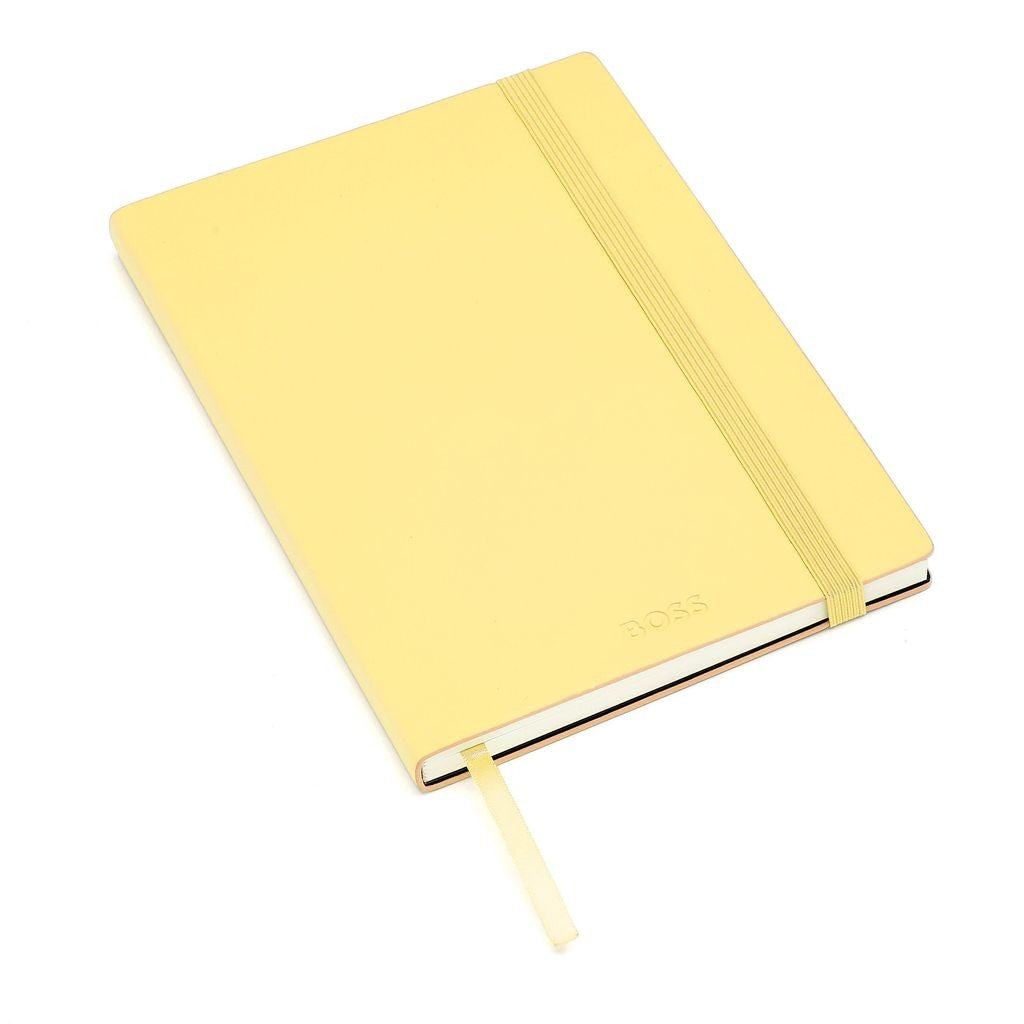 Notebook A5 Pastel Classic Light Yellow  Lined - Hugo Boos