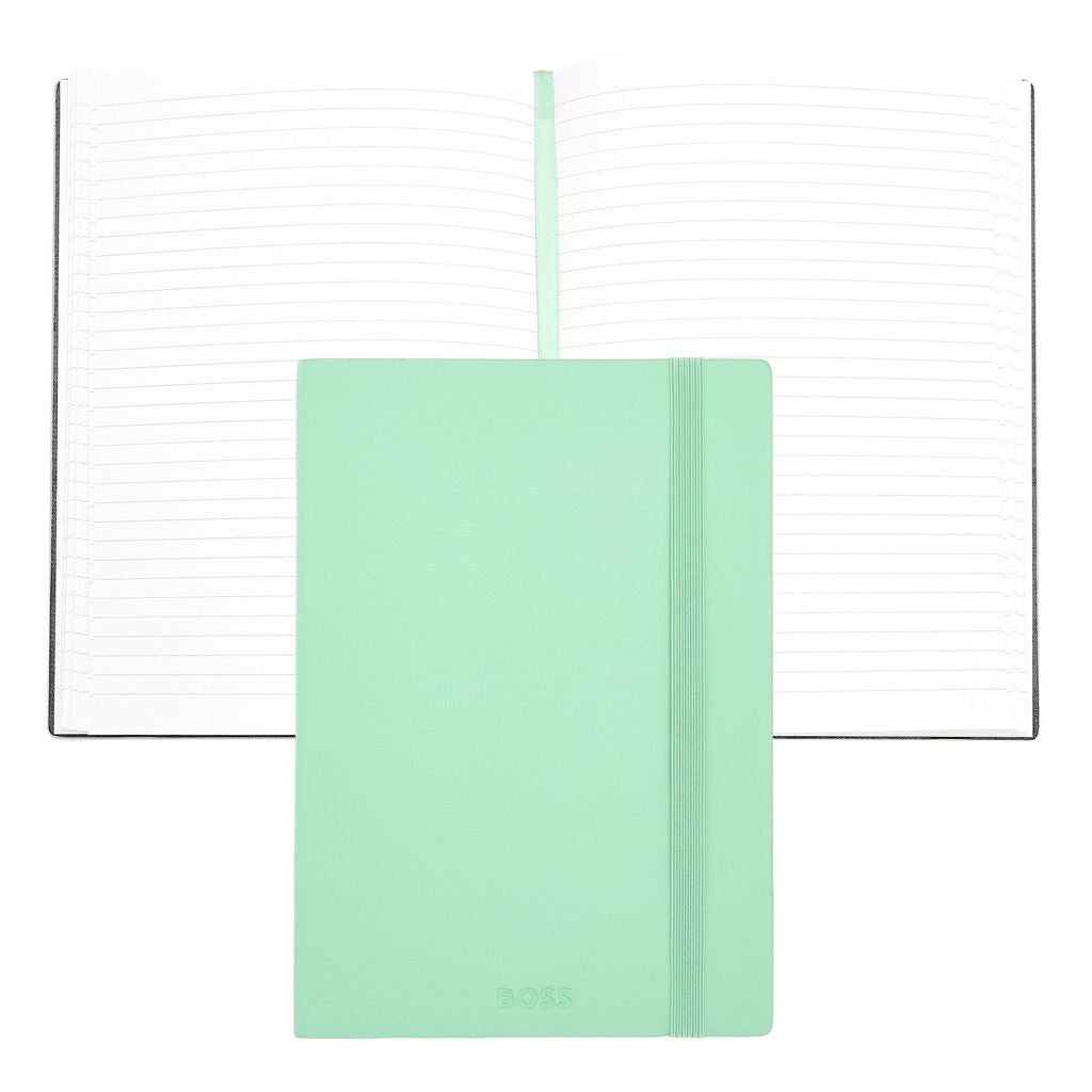 Notebook A5 Pastel Classic Light Green Lined - Hugo Boos