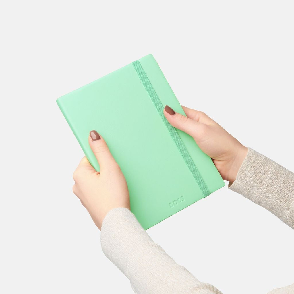 Notebook A5 Pastel Classic Light Green Lined - Hugo Boos