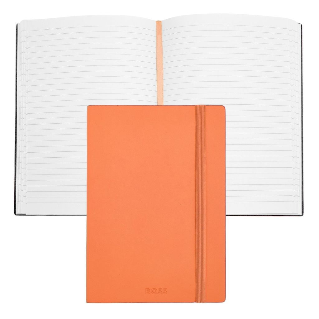 Notebook A5 Pastel Classic Light Orange Lined - Hugo Boos