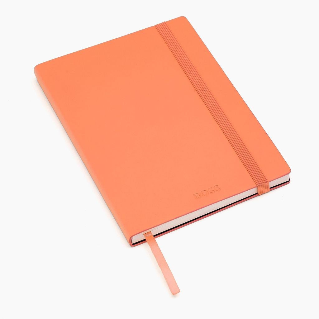 Notebook A5 Pastel Classic Light Orange Lined - Hugo Boos