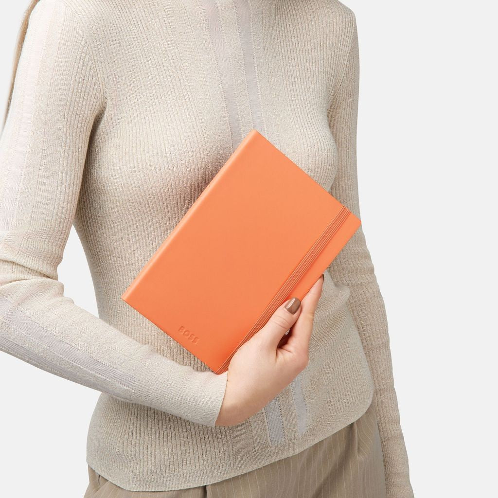Notebook A5 Pastel Classic Light Orange Lined - Hugo Boos