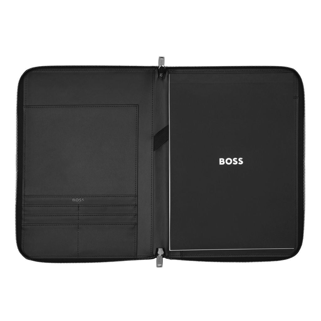 Conference folder zip A4 Iconic Black -Hugo Boss