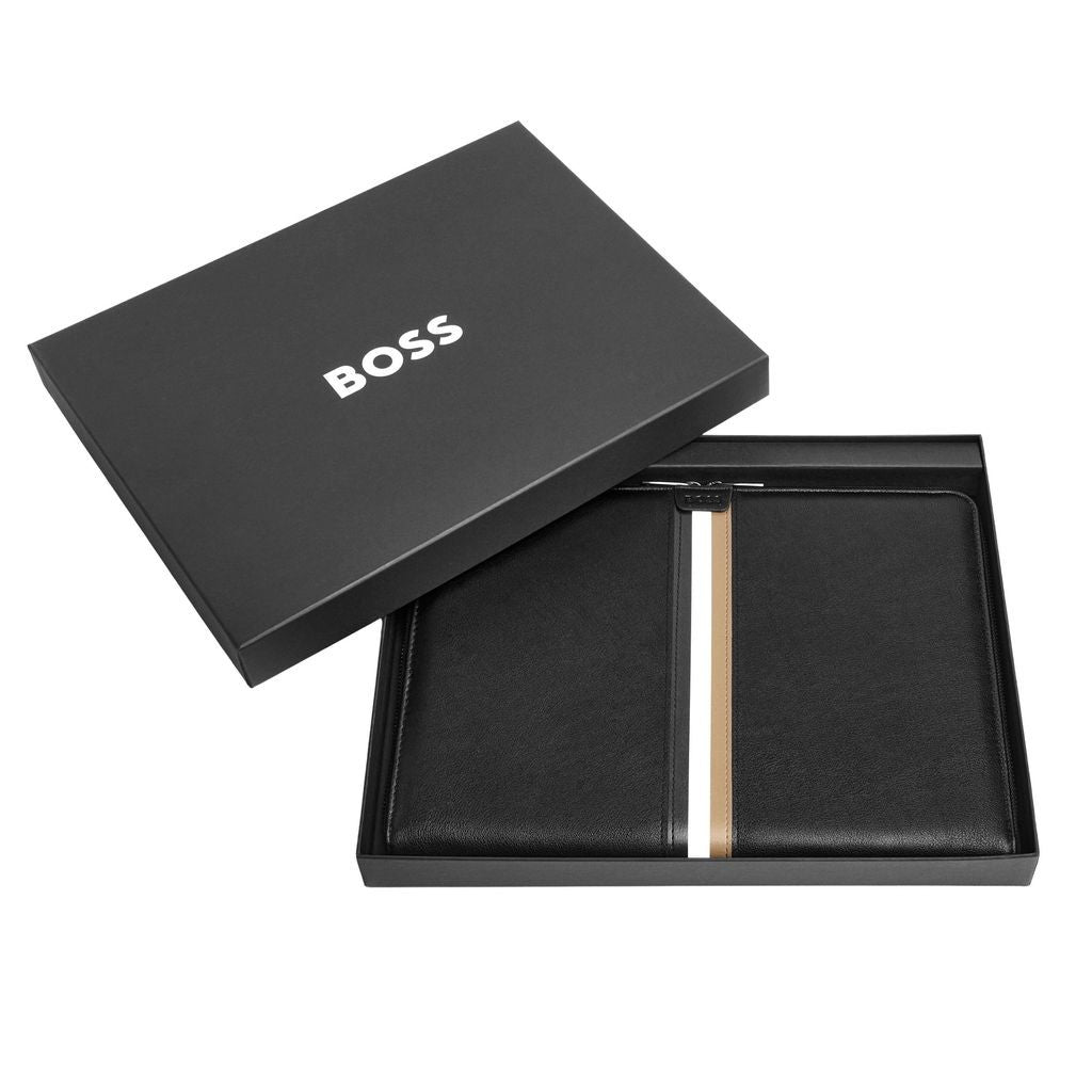 Conference folder zip A4 Iconic Black -Hugo Boss