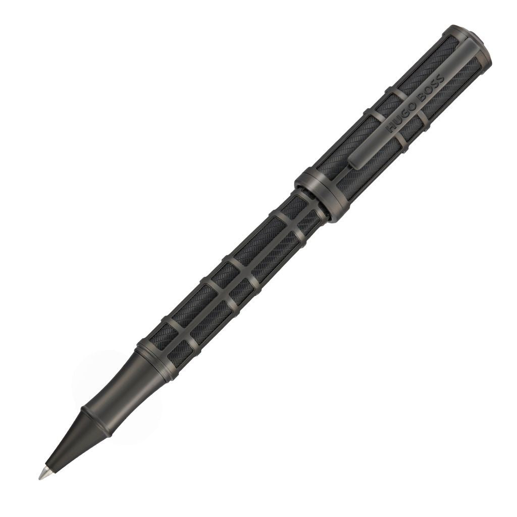 Rollerball pen Frame Grid Black & Gun -Hugo Boss