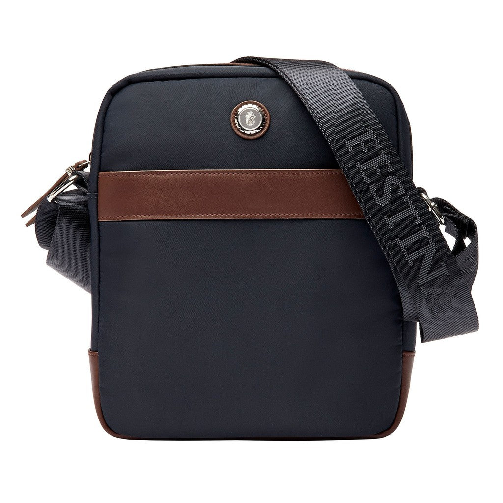 Reporter bag Button Navy & Brown - Festina