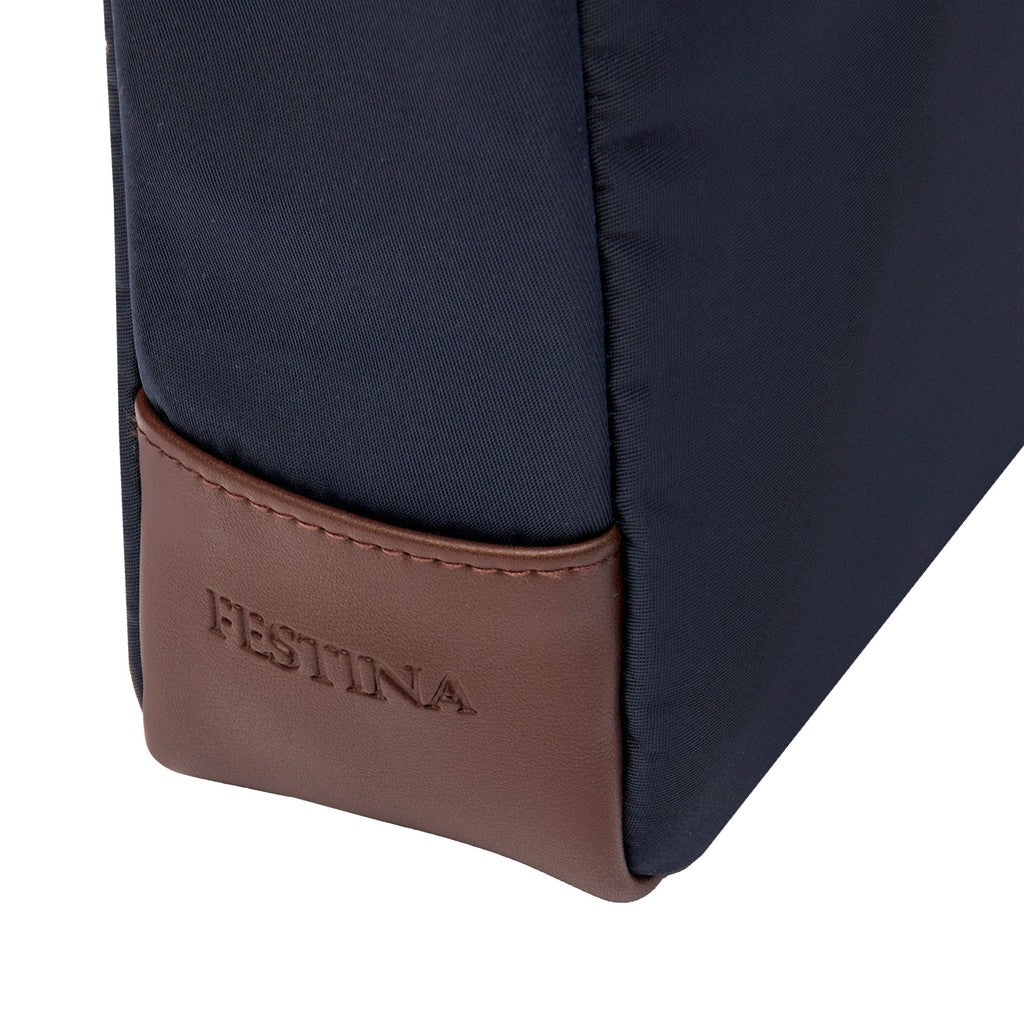 Reporter bag Button Navy & Brown - Festina
