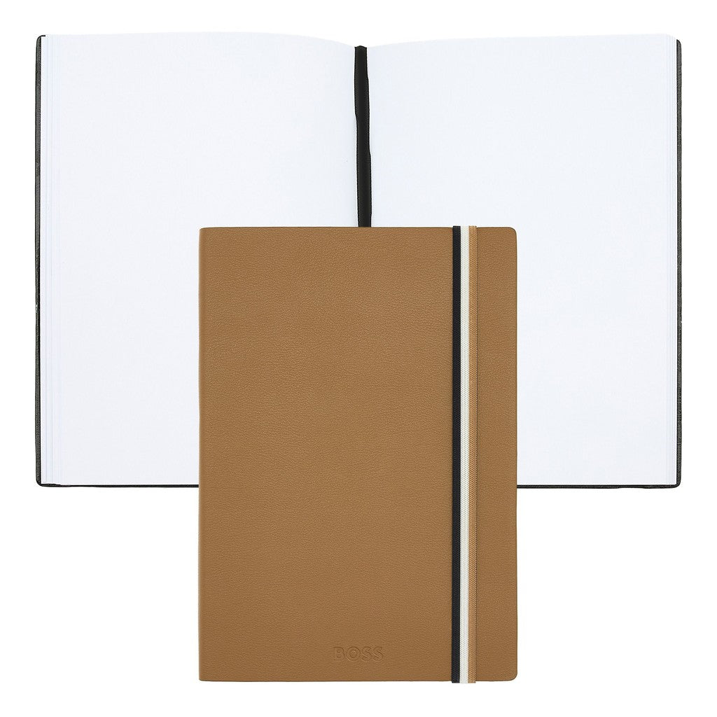 Notebook A5 Iconic Camel Plain - Hugo Boss