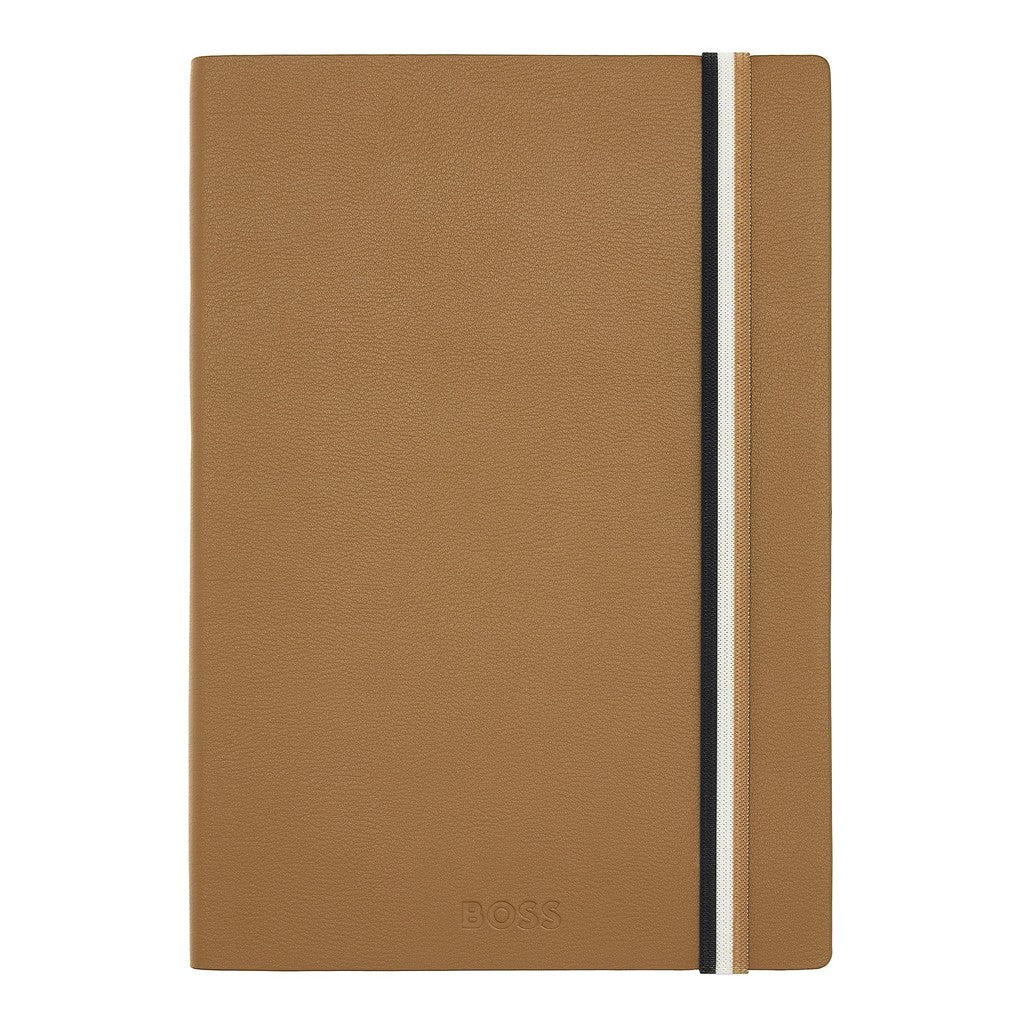 Notebook A5 Iconic Camel Plain - Hugo Boss