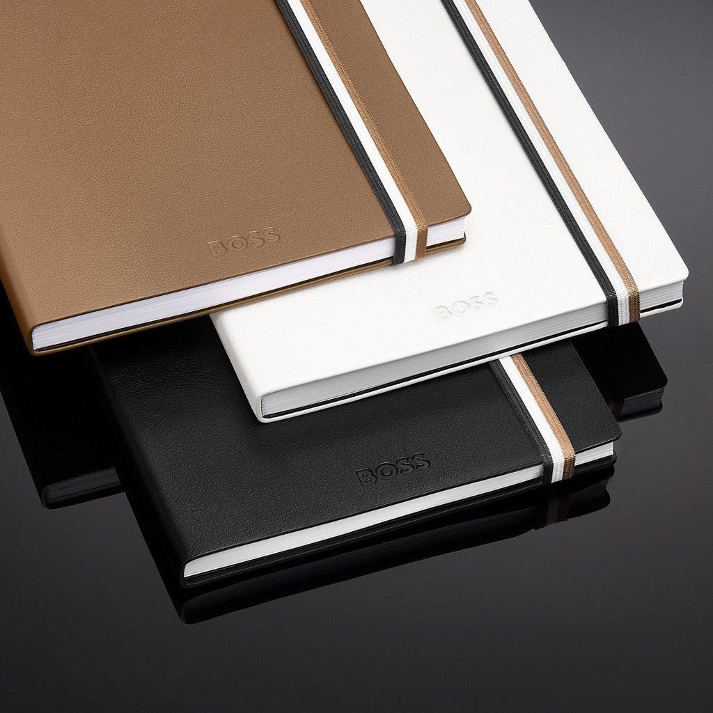 Notebook A5 Iconic Camel Plain - Hugo Boss
