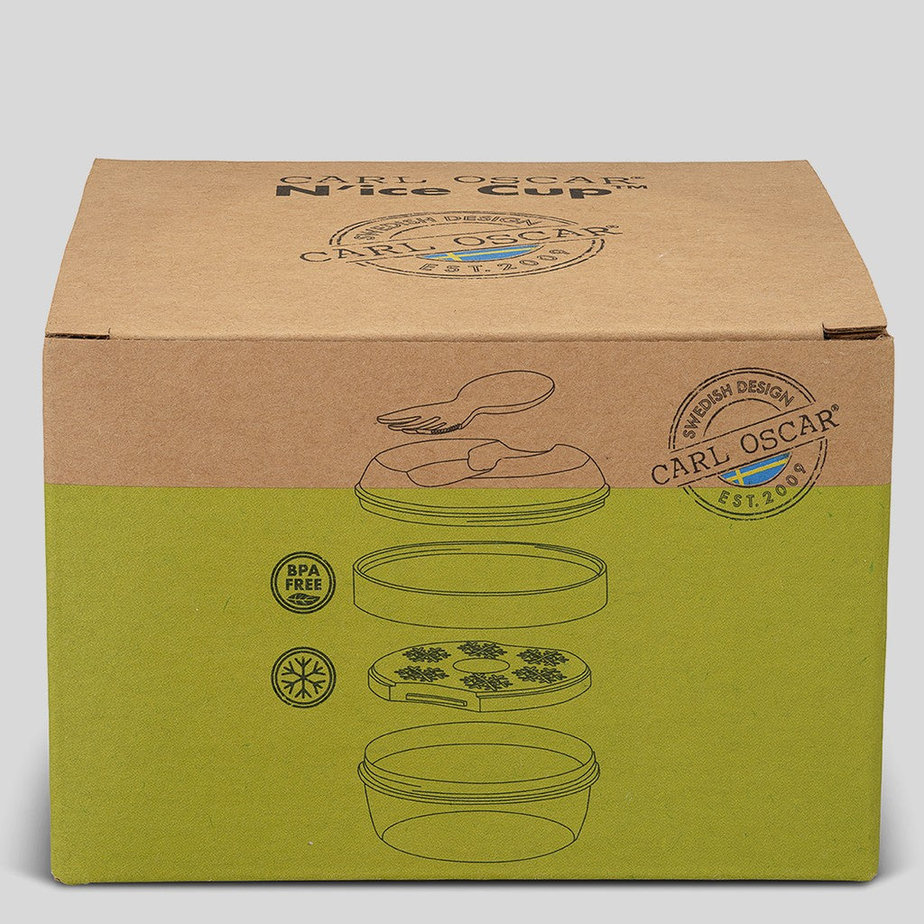 N’ice Cup™, snack box with cooling disc - Lime - Carl Oscar