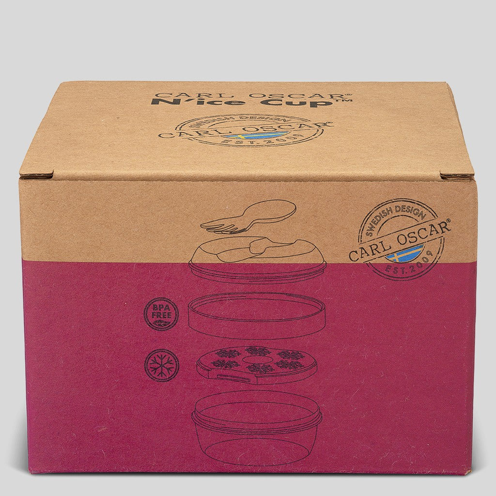 N’ice Cup™, snack box with cooling disc - Purple - Carl Oscar