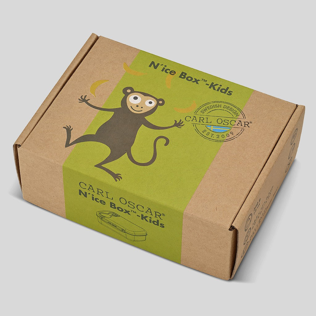 N’ice Box™, lunchbox-0.6L+cooling pack-Lime-Monkey - Carl Oscar