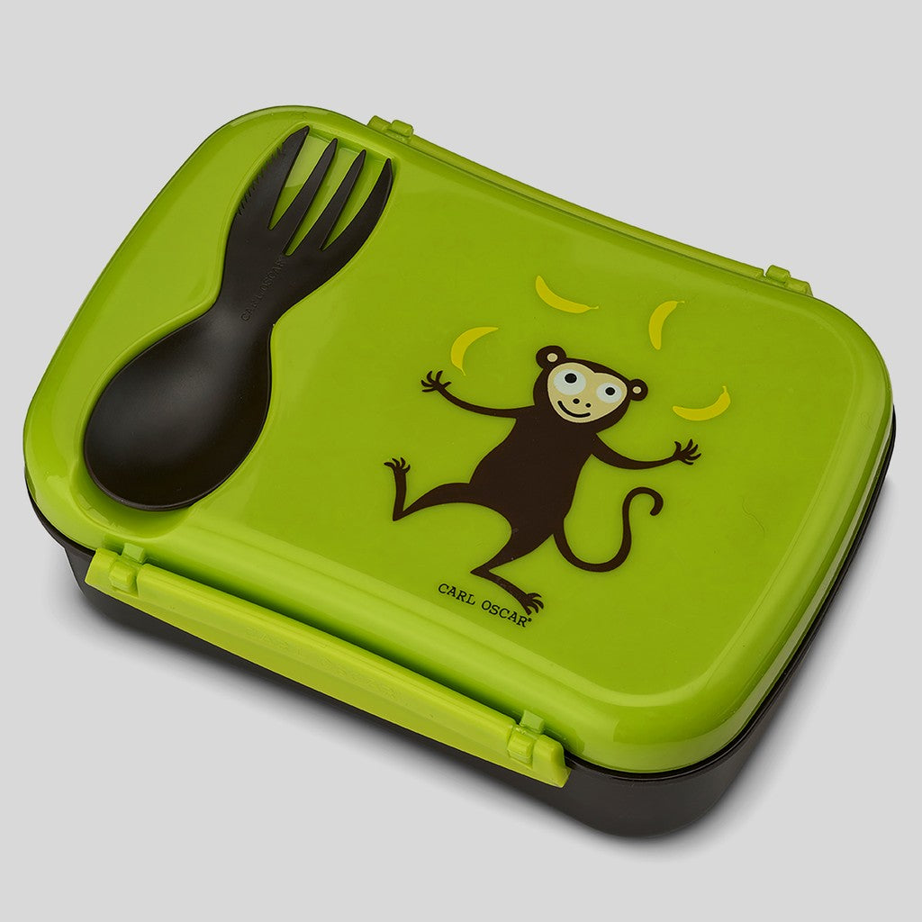 N’ice Box™, lunchbox-0.6L+cooling pack-Lime-Monkey - Carl Oscar