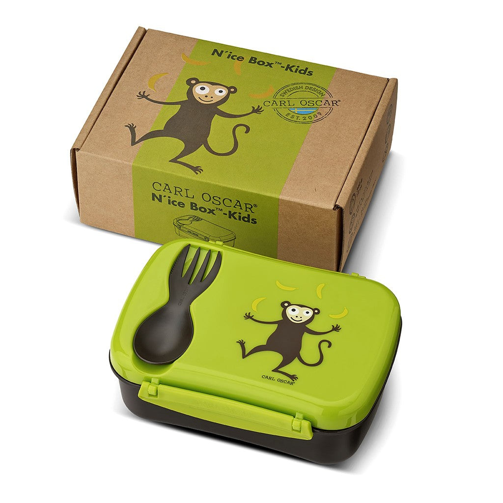 N’ice Box™, lunchbox-0.6L+cooling pack-Lime-Monkey - Carl Oscar