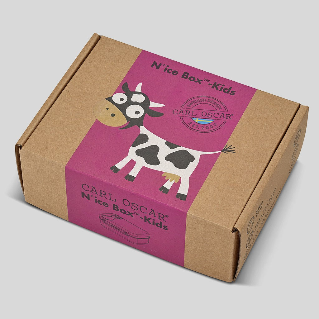 N’ice Box™, lunchbox-0.6L+cooling pack-Purple-Cow - Carl Oscar