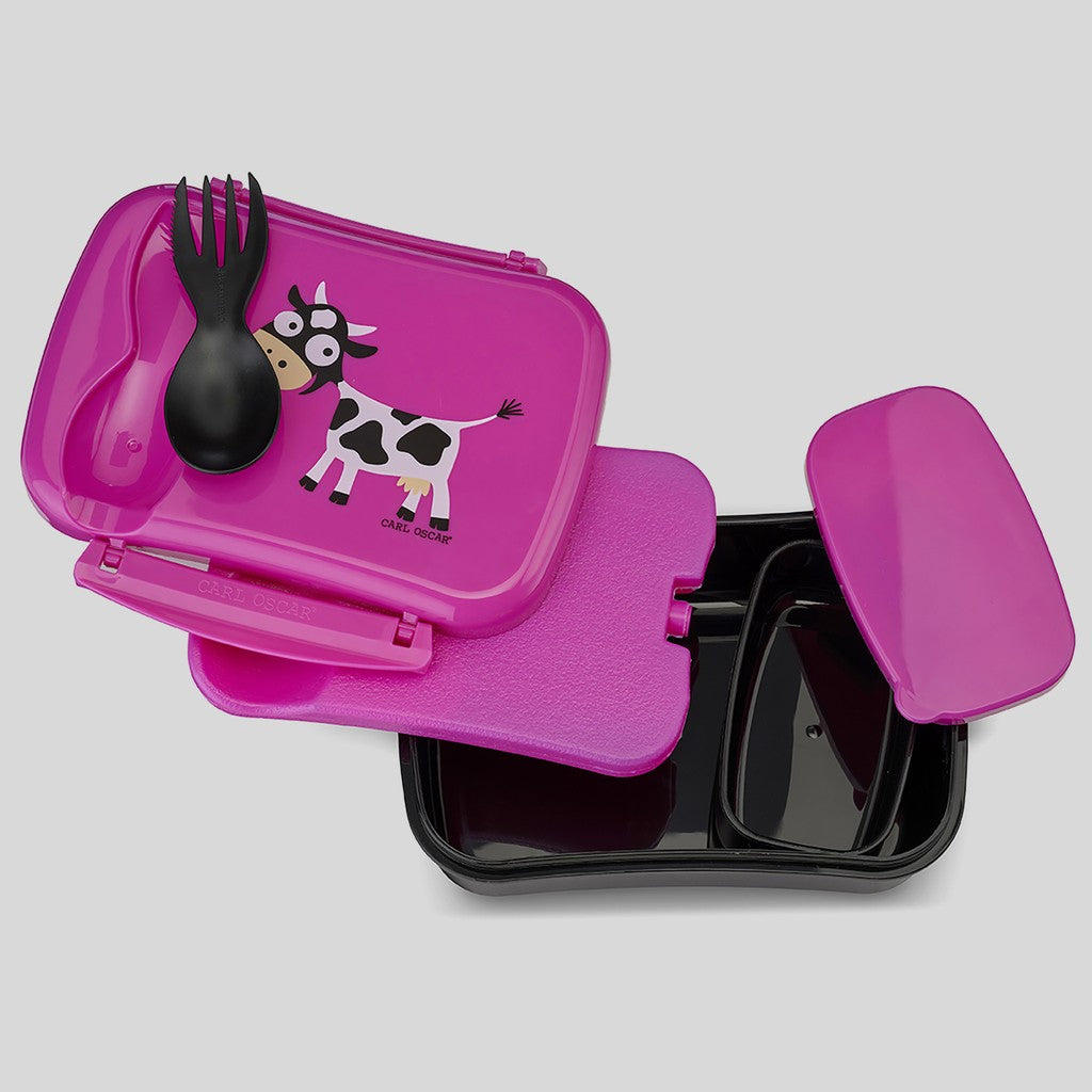 N’ice Box™, lunchbox-0.6L+cooling pack-Purple-Cow - Carl Oscar