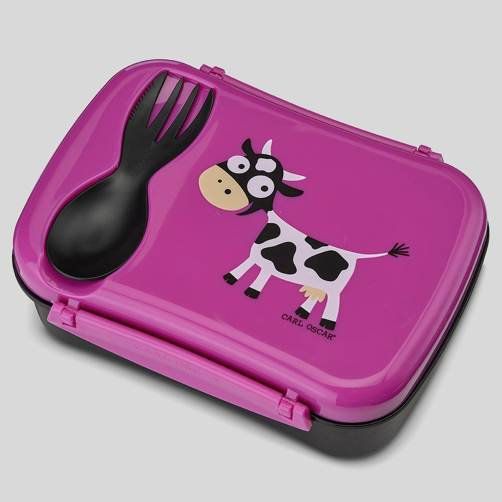 N’ice Box™, lunchbox-0.6L+cooling pack-Purple-Cow - Carl Oscar
