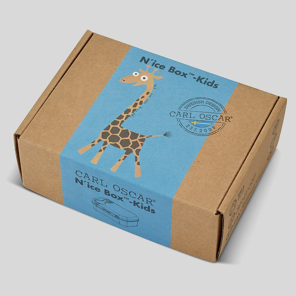 N’ice Box™,lunchbox-0.6L+cooling pack-Turq-Giraffe - Carl Oscar