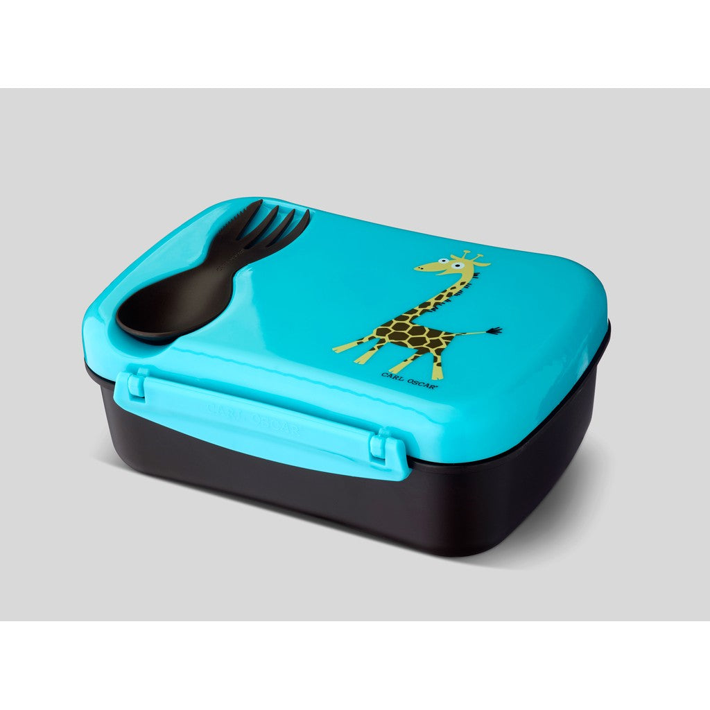 N’ice Box™,lunchbox-0.6L+cooling pack-Turq-Giraffe - Carl Oscar