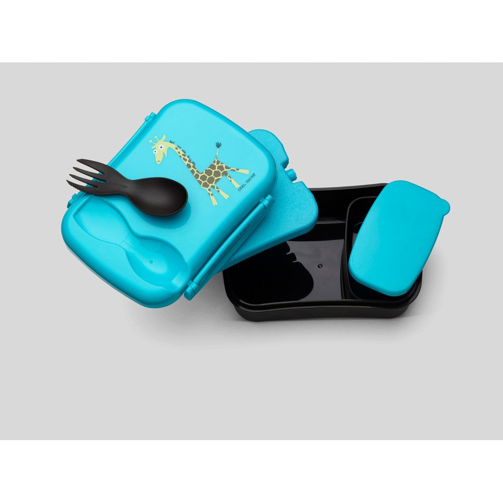 N’ice Box™,lunchbox-0.6L+cooling pack-Turq-Giraffe - Carl Oscar