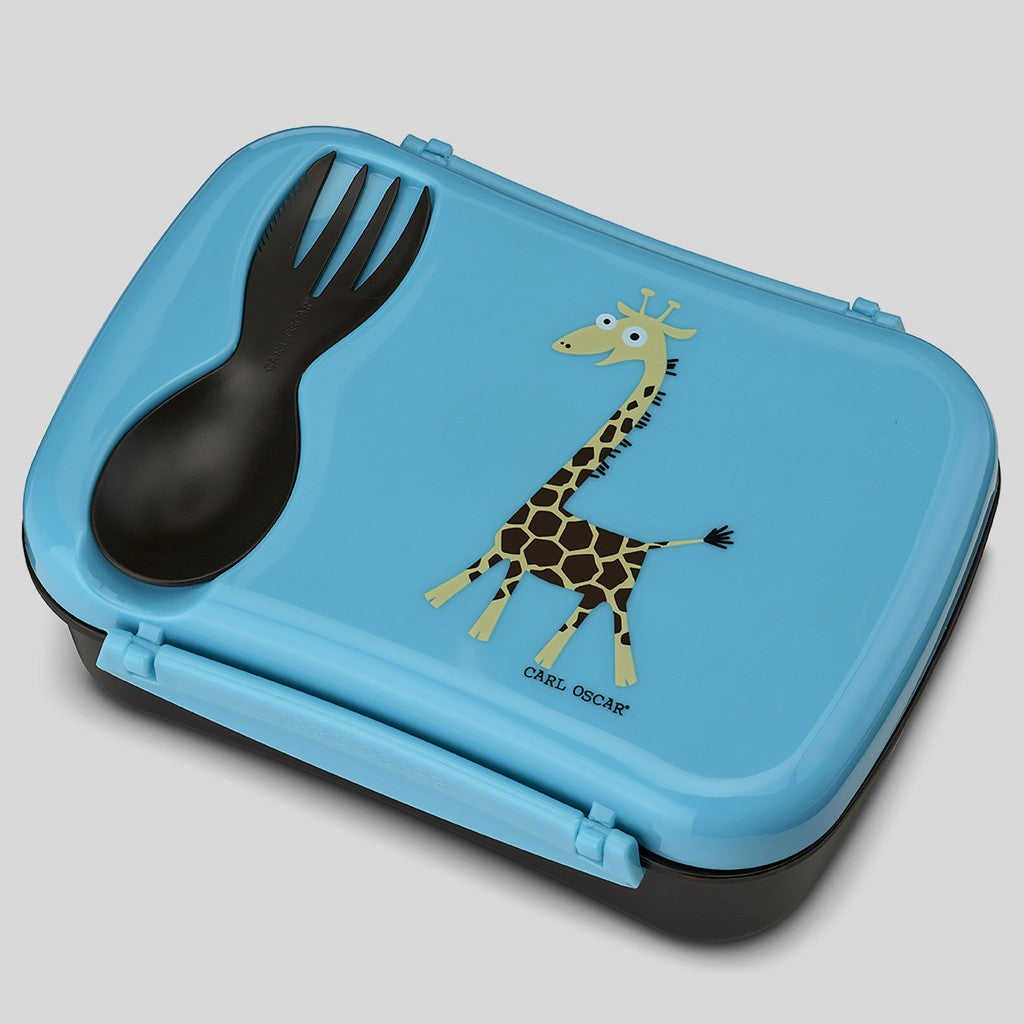 N’ice Box™,lunchbox-0.6L+cooling pack-Turq-Giraffe - Carl Oscar