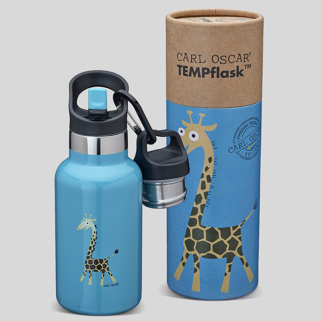 TEMPflask™ 0.35 L - Turquoise-Giraffe - Carl Oscar