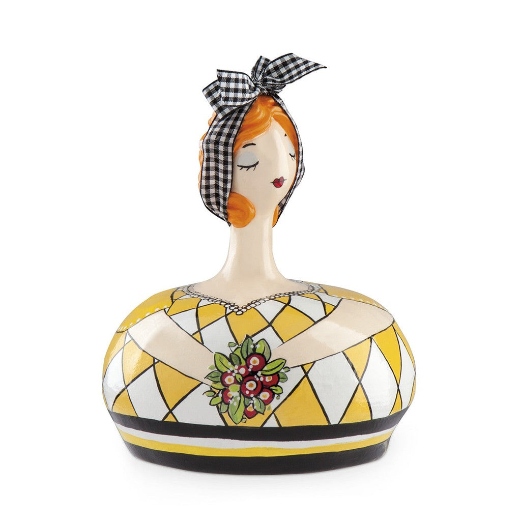 VASE LE PUPAZZE YELLOW CM 12X11 - Egan