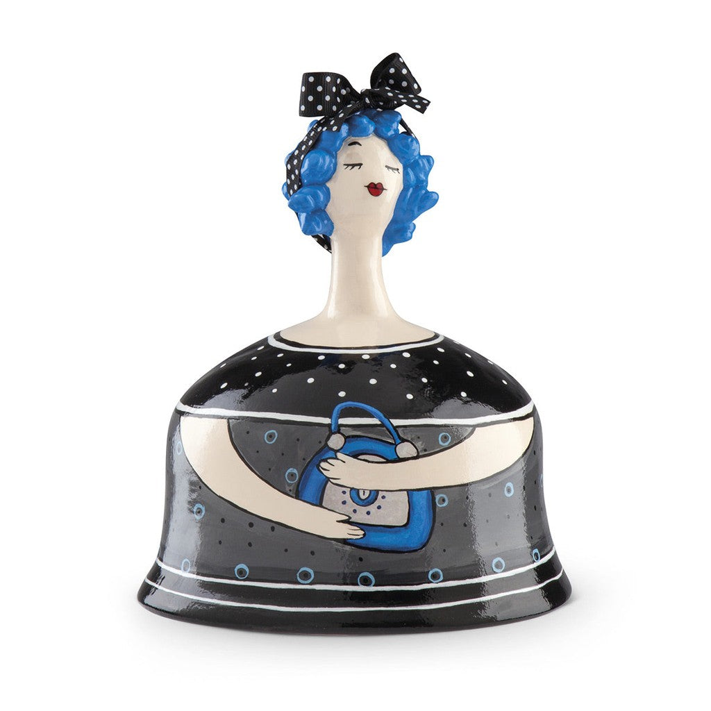 VASE LE PUPAZZE AMELIE BLACK CM 12X11 - Egan