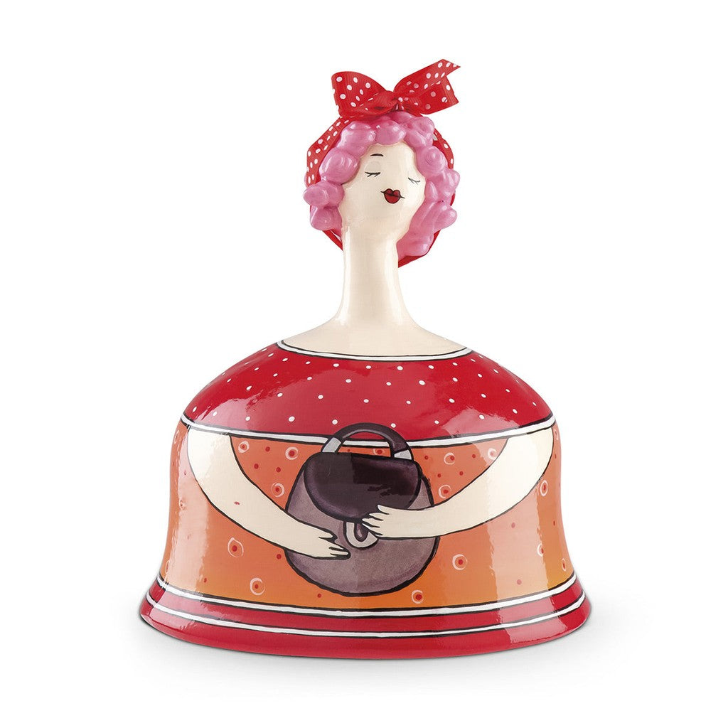 VASE LE PUPAZZE AMELIE RED CM 12X11 - Egan