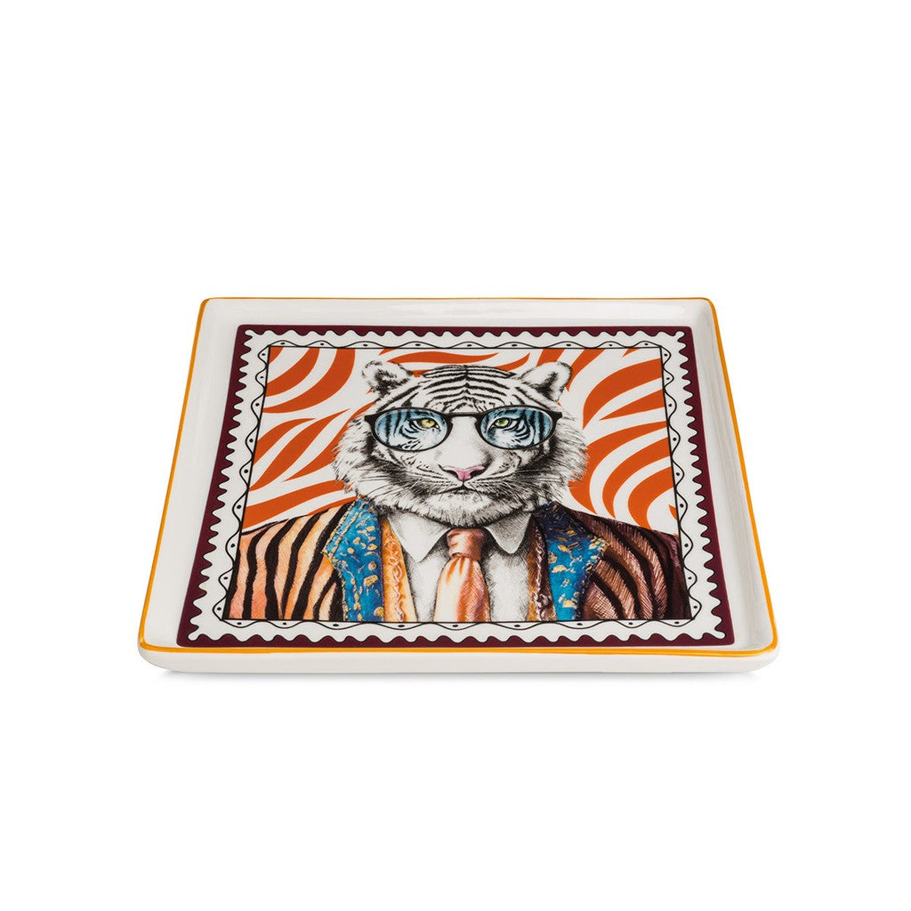 TRAY HUMAN ESSENCE CM 19X19 TIGER - Egan