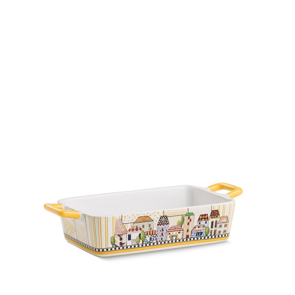 BAKING DISH PAESE MIO YELLOW CM 24.5X13 - Egan