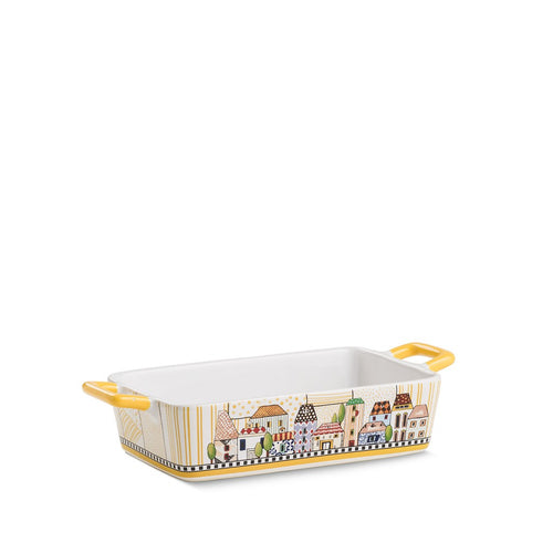 BAKING DISH PAESE MIO YELLOW CM 24.5X13 - Egan