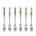 SET 6 DESSERT FORKS COCORICO - Egan