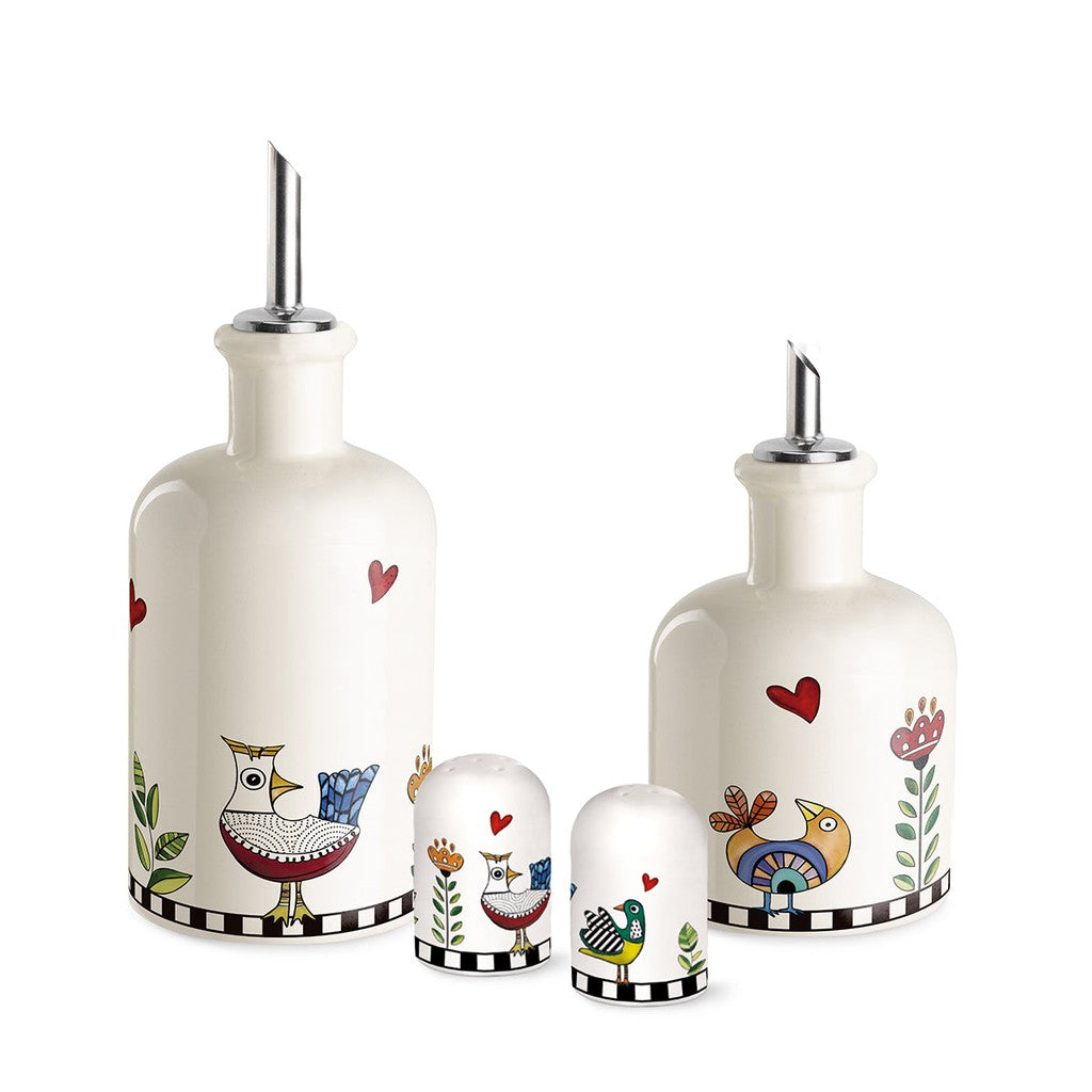 SET MENAGE ( OIL, VINEGAR,SALT, PEPPER ) - Egan