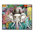 WALL ART HUMAN ESSENCE ELEPHANT "WISDOM" CM120X100 - Egan