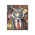 WALL ART HUMAN ESSENCE TIGER ''COURAGE'' 80X100 - Egan
