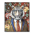WALL ART HUMAN ESSENCE TIGER ''COURAGE'' 120X100 - Egan