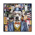 WALL ART HUMAN ESSENCE DOG ''FRIENDSHIP'' 100X100 - Egan