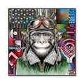WALL ART HUMAN ESSENCE MONKEY ''BOLDNESS'' 100X100 - Egan