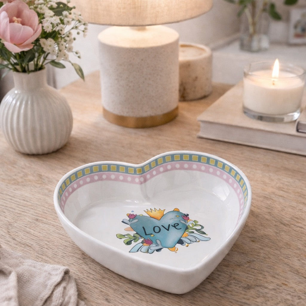 BOWL LOVE TURQUOISE CM. 23X6,5 - Egan