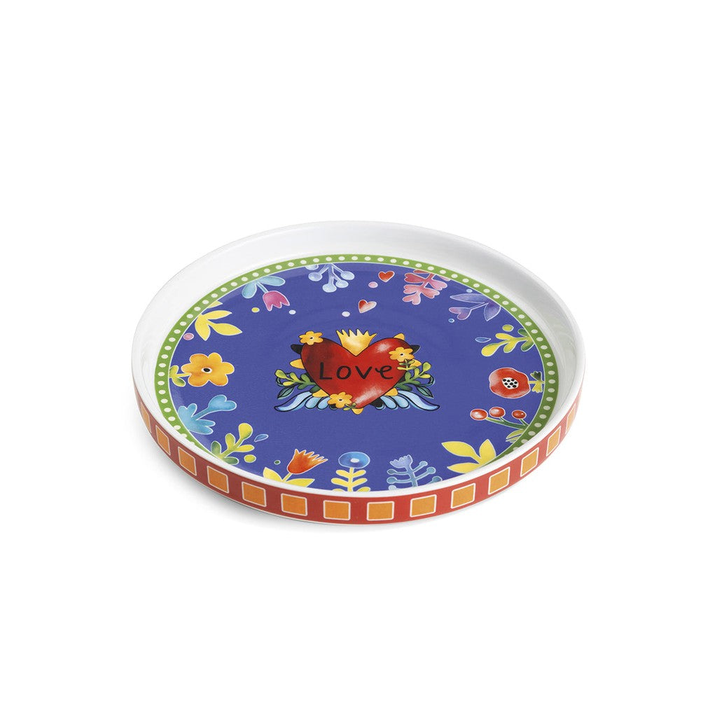 ROUND TRAY LOVE RED DIAM.CM. 20 - Egan