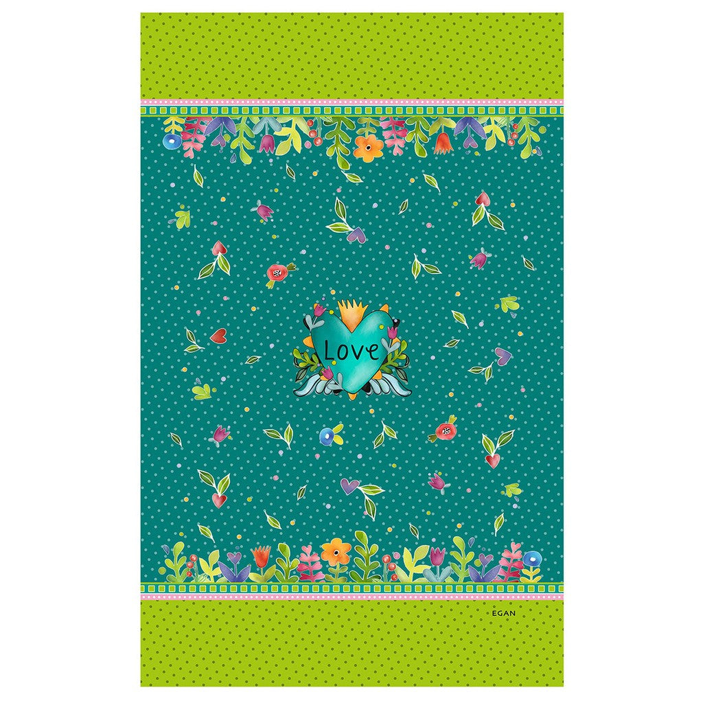 PASHMINE/PAREO LOVE TURQUOISE CM 180X110 - Egan