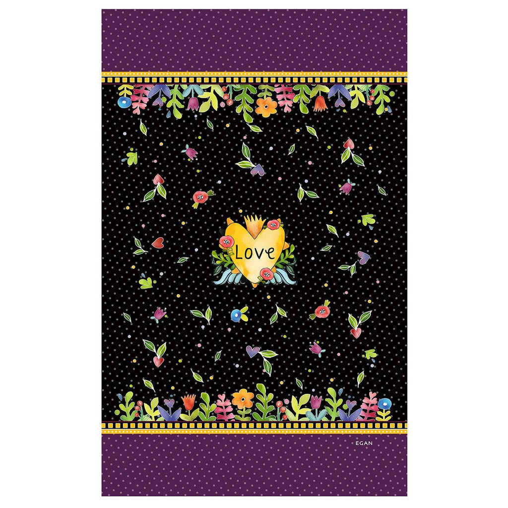 PASHMINE/PAREO LOVE BLACK CM 180X1 - Egan
