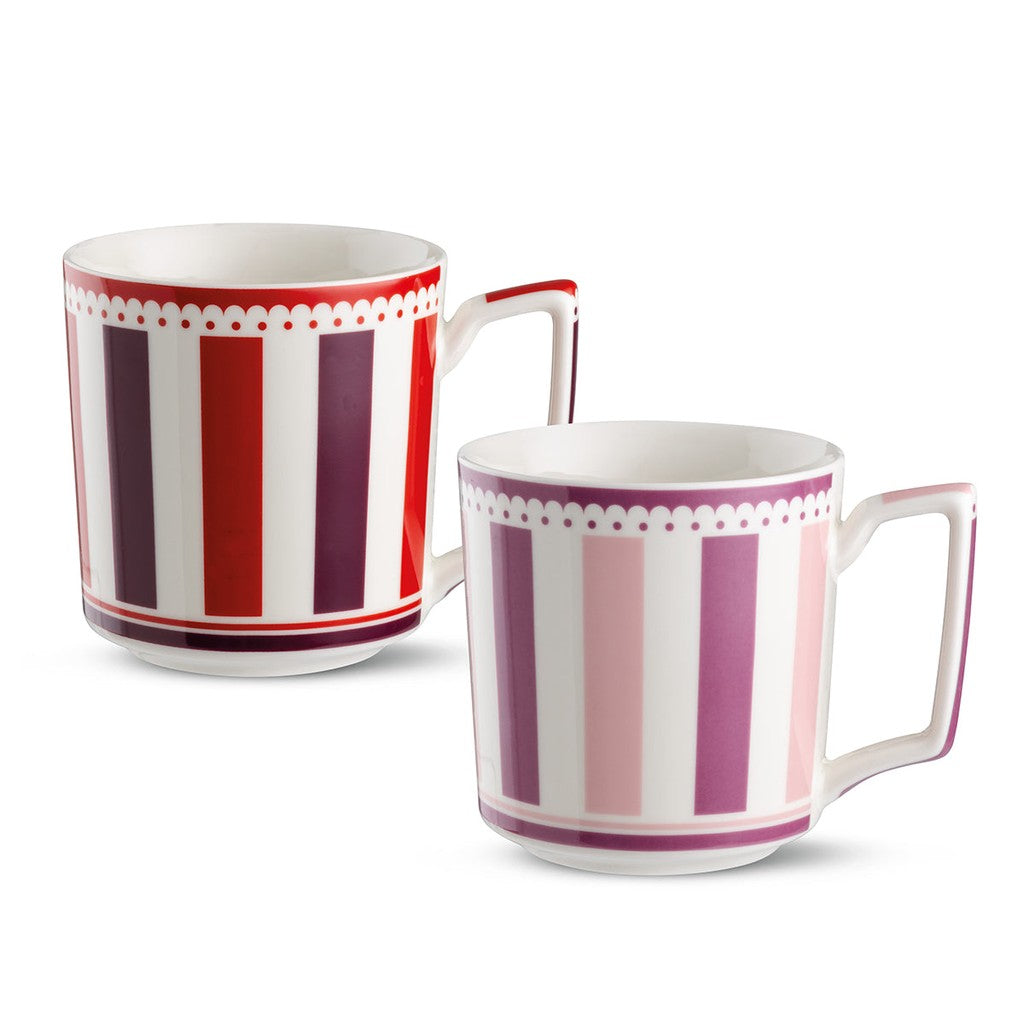 SET 2 MUG ROSA E BORDEAUX NOTTING HILL ML 420 - Egan