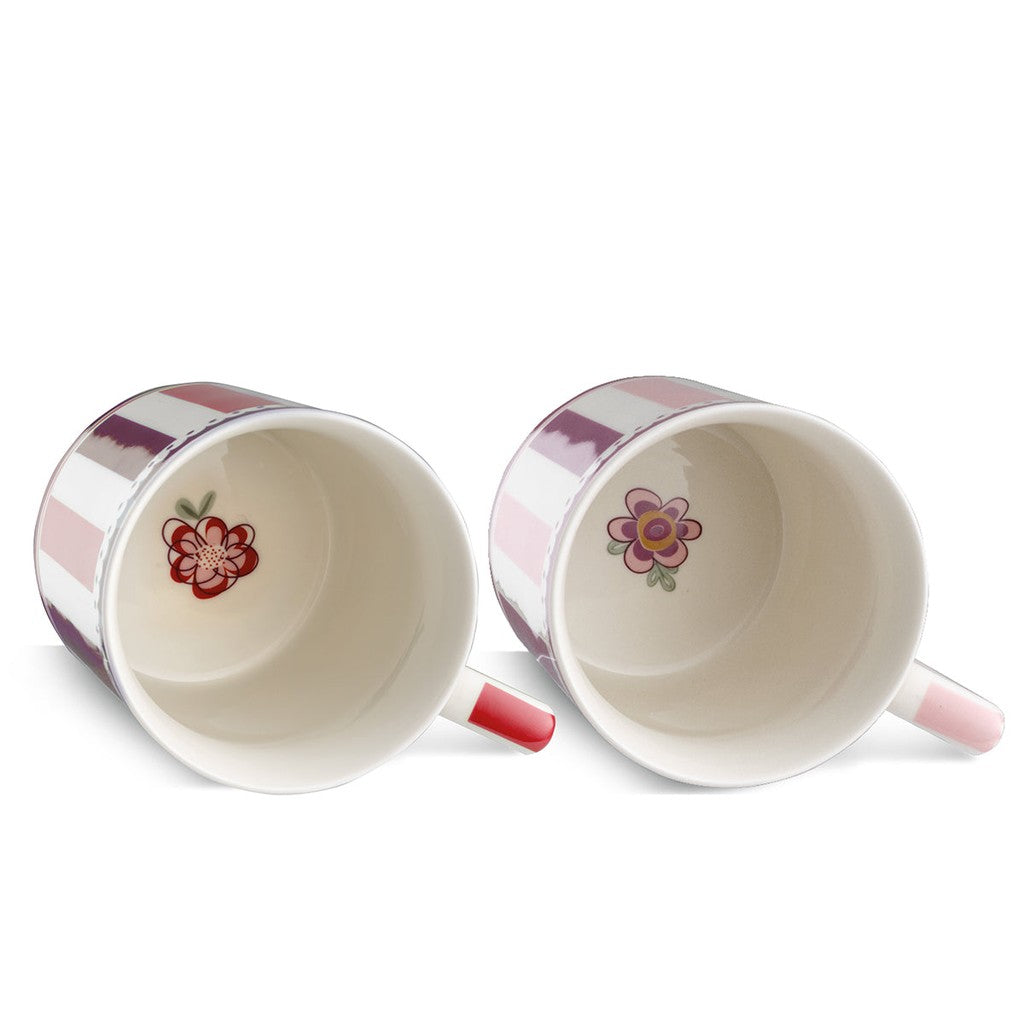 SET 2 MUG ROSA E BORDEAUX NOTTING HILL ML 420 - Egan