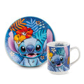 SET 2 PIATTI DESSERT STITCH BLU D.19 - Egan