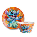SET 2 PIATTI DESSERT STITCH ARANCIO D.19 - Egan